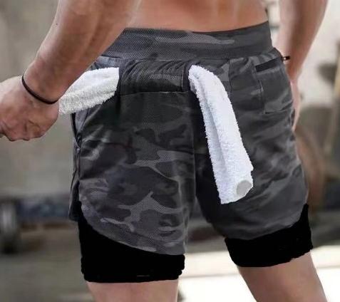 AeroFlex™ - Shorts de Ginástica Dupla Camada