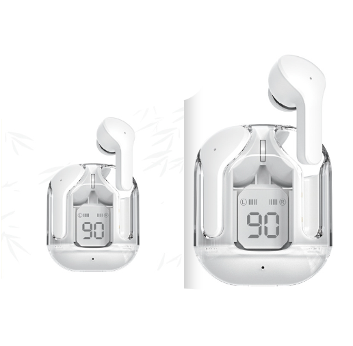 Fones de Ouvido Bluetooth T2 Transparente